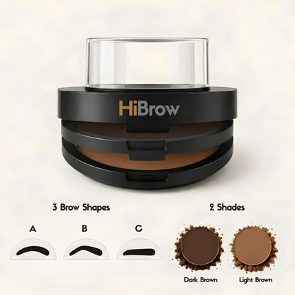 HiBrow Two-Color Precision Brow Stamp
