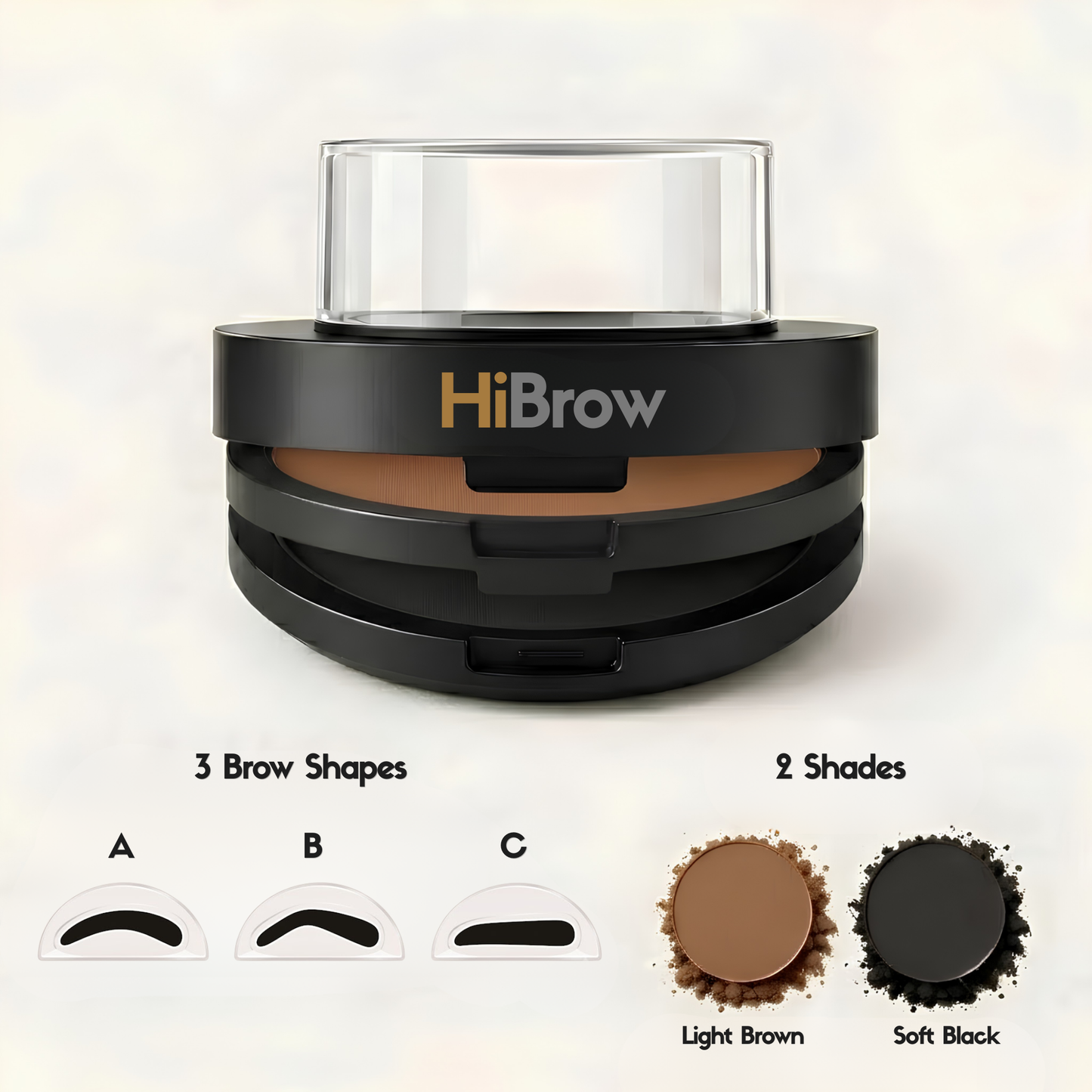 HiBrow Two-Color Precision Brow Stamp